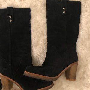 Ugg black suede boots